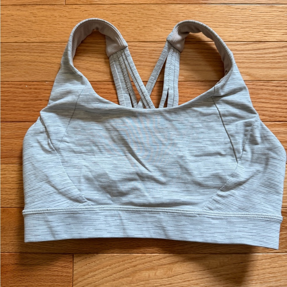 lululemon Light Gray Energy Bra